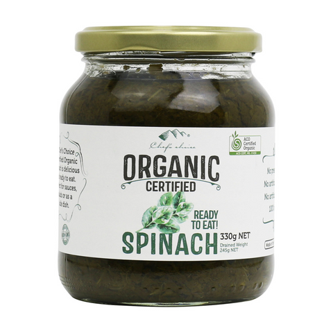 Certified Organic Spinach 330g