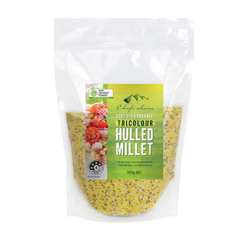 Certified Organic Tricolour Hulled Millet 500g