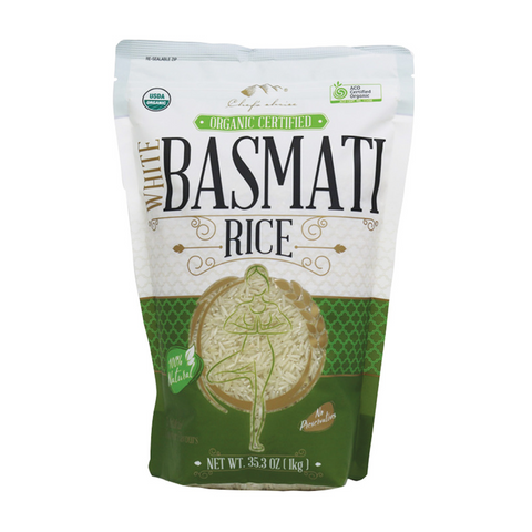 Certified Organic White Basmati Rice 1kg