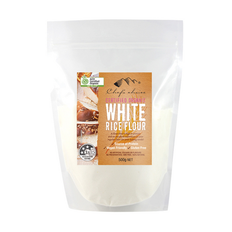 Certified Organic White Rice Flour 500g