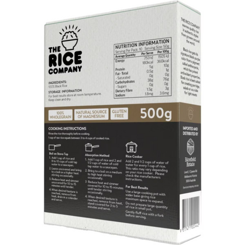 The Rice Company Super Grain Black Rice 500g