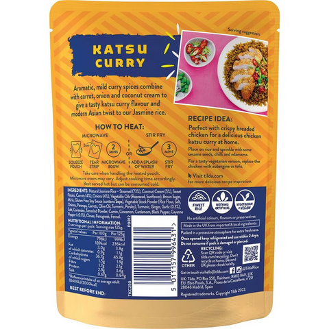 Tilda Katsu Curry Express Rice 250g