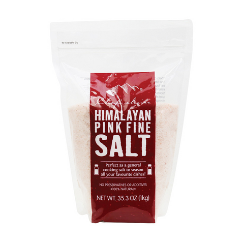 Himalayan Pink Fine Salt – Plastic Bag 1kg