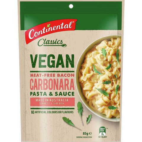 Continental Vegan Carbonara Pasta & Sauce 85g