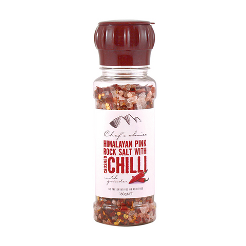 Himalayan Pink Rock Salt with Crushed Chilli – Grinder 160g