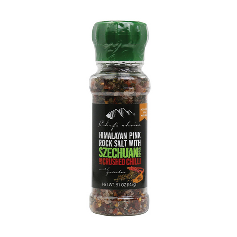 Himalayan Pink Rock Salt with Szechuan pepper & Crushed Chilli – Grinder 145g