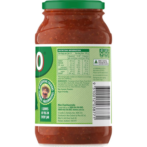 Dolmio Extra Bolognese Tomato Pasta Sauce 500g