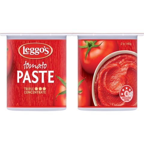 Leggo's Tomato Paste Triple Concentrate Tub 140g X 2 Pack