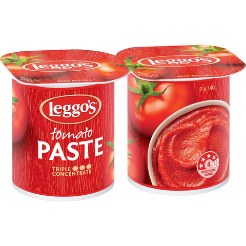 Leggo's Tomato Paste Triple Concentrate Tub 140g X 2 Pack