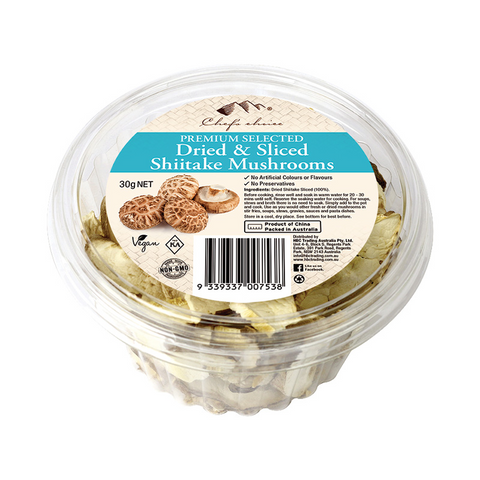 Premium Selected Dried & Slices Hana Donko Shiitake Mushrooms 30g