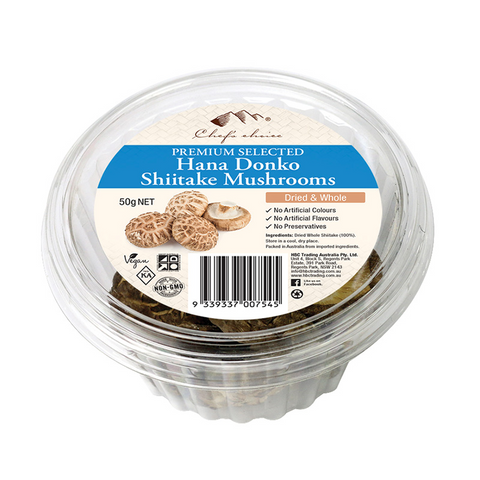 Premium Selected Dried & Whole Hana Donko Shiitake Mushrooms 50g