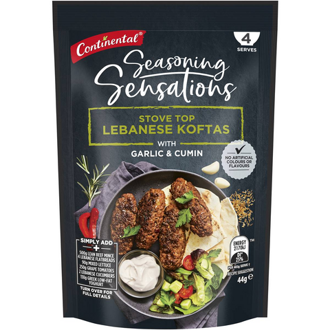 Continental Seasoning Sensations Recipe Base Lebanese Koftas 44g