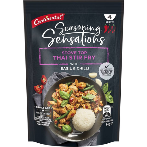 Continental Seasoning Sensations Recipe Base Thai Stir Fry 34g