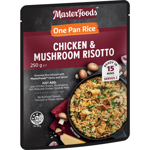 Masterfoods One Pan Rice Chicken & Mushroom Risotto 250g