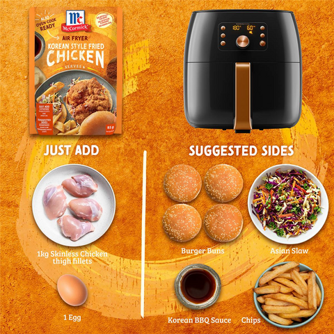 Mccormick Air Fryer Korean Style Fried Chicken Recipe Base 85g