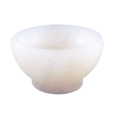 White Himalayan Salt Bowl – Medium M