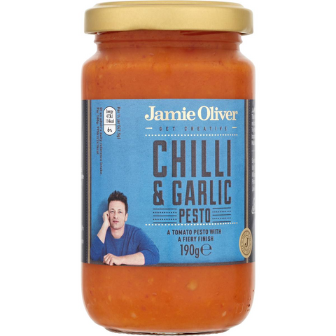 Jamie Oliver Pesto Chilli And Garlic 190g