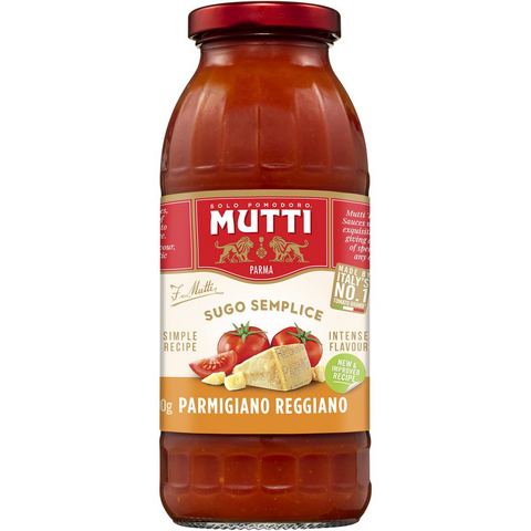 Mutti Parma Sugo Semplice Parmigiano Reggiano Pasta Sauce 400g