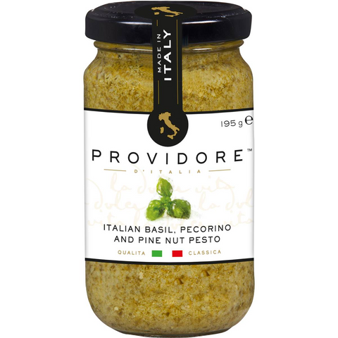 Providore Premium Pesto Basil Pecorino & Pine Nuts 195g