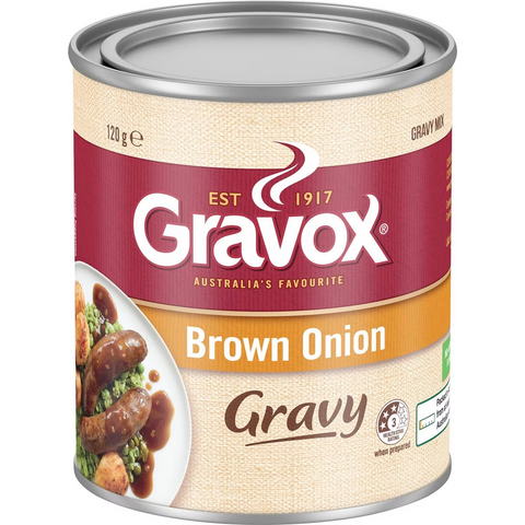 Gravox Brown Onion Gravy Mix Tin 120g