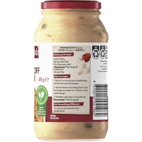 Masterfoods Beef Stroganoff Cooking Sauce 495g