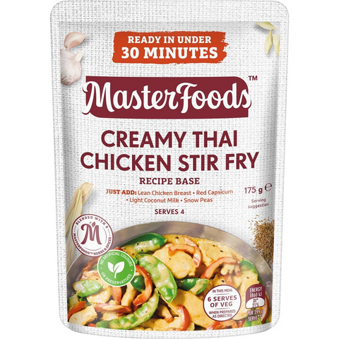 Masterfoods Stir Fry Recipe Base Creamy Thai Chicken 175g