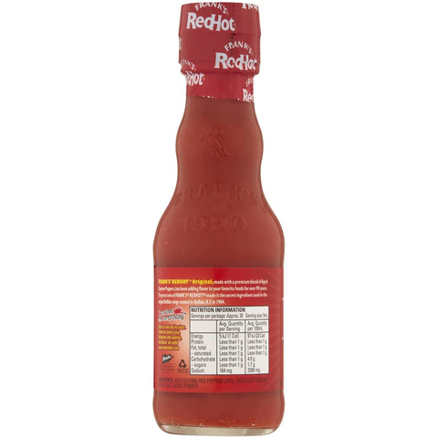 Frank's Redhot Original Cayenne Pepper Hot Sauce 148ml