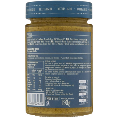 La Molisana Pesto Al Basilico 190g