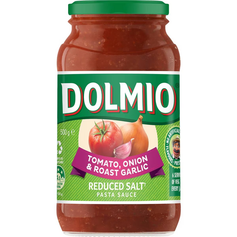 Dolmio Extra Tomato, Onion & Garlic Salt Reduced Pasta Sauce 500g