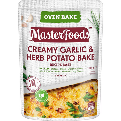 Masterfoods Creamy Herb Garlic Potato Bake 175g