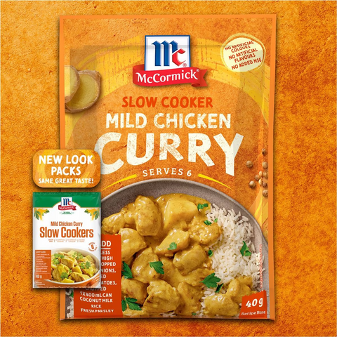 Mccormick Slow Cooker Mild Chicken Curry Recipe Base 40g