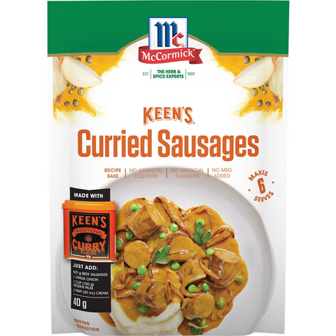 Mccormicks Keens Curried Sausages 40g