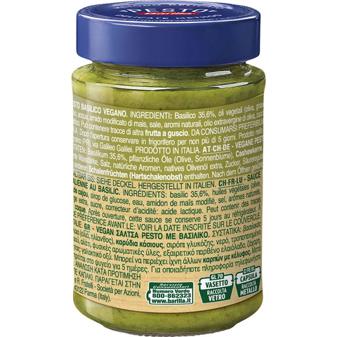 Barilla Pesto Sauce Basilico Vegan 195g