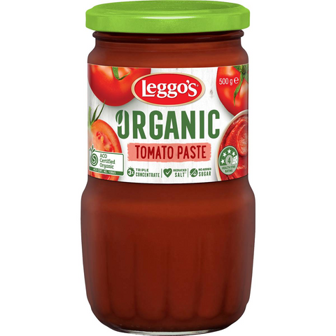 Leggo's Organic Tomato Paste No Added Sugar 500g