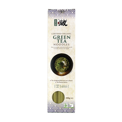 Certified Organic Green Tea Noodles 200g