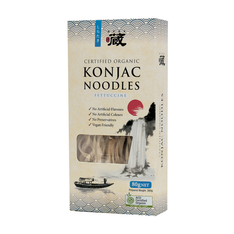 Certified Organic Konjac Noodles Fettuccine 80g