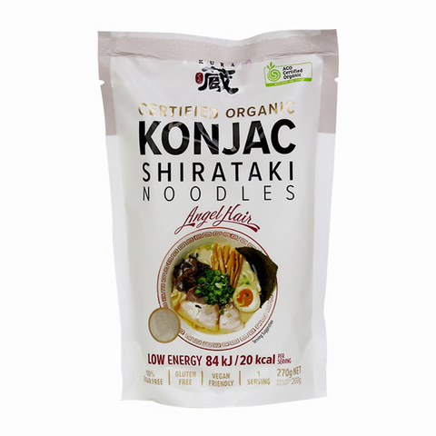 Certified Organic Konjac Shirataki Noodles Angel Hair 270g