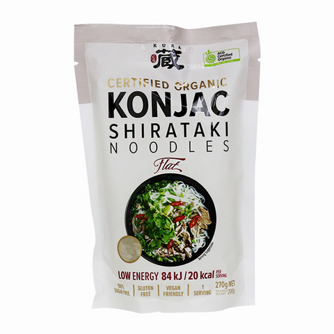 Certified Organic Konjac Shirataki Noodles Flat 270g