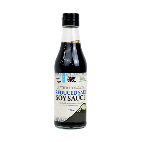 Certified Organic Reduced Salt Soy Sauce 250ml