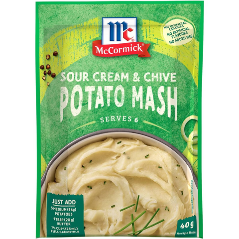 Mccormick Sour Cream & Chive Potato Mash Recipe Base 40g