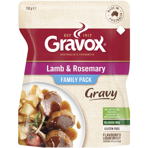 Gravox Lamb & Rosemary Family Pack Liquid Gravy Pouch 250g