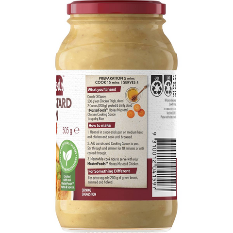 Masterfoods Honey Mustard Chicken Cooking Sauce 505g