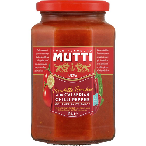 Mutti Gourmet Pasta Sauce Pizzutello Tomatoes Calabrian Chilli 400g