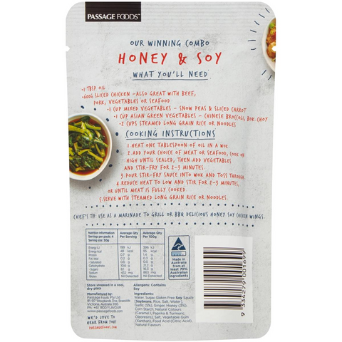 Passage To Asia Honey & Soy Chicken Stir Fry Sauce 200g