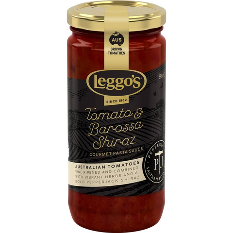 Leggo's Gourmet Pasta Sauce Tomato & Pepperjack Barossa Shiraz 390g