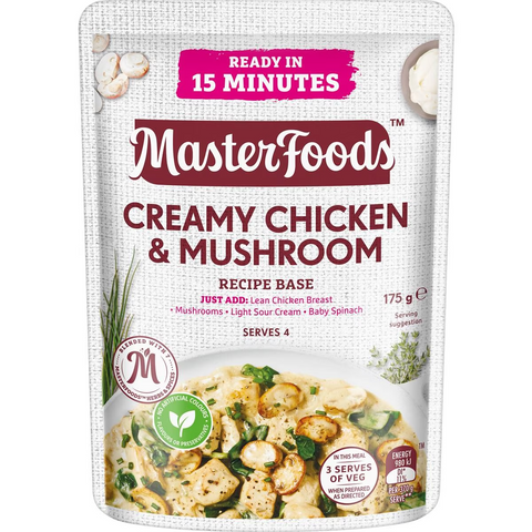 Masterfoods Creamy Chicken & Mushroom Recipe Base 175g