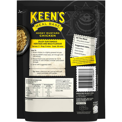 Keen's Meal Base Creamy Honey Mustard Chicken 285g