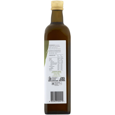 Cockatoo Grove Organic Australian Extra Virgin Olive Oil Classic 750ml