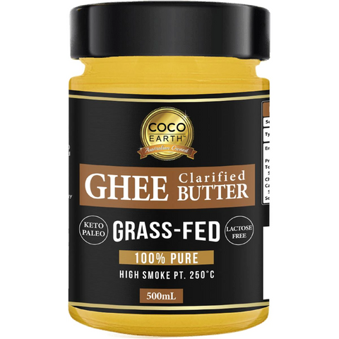 Coco Earth Ghee Clarified Butter Grass Fed 500ml