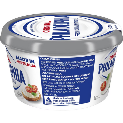 Philadelphia Original Cream Cheese Spread Tub 250g